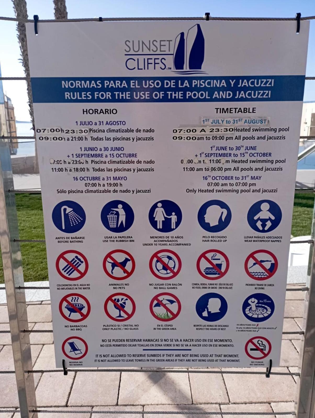 Sunset Cliffs Sea View Apartments Benidorm Kültér fotó